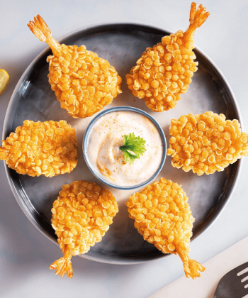 Shrimp with Orange Akedama